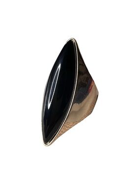 Black Onyx Marquise Statement Ring - Women's Fashion Jewelry